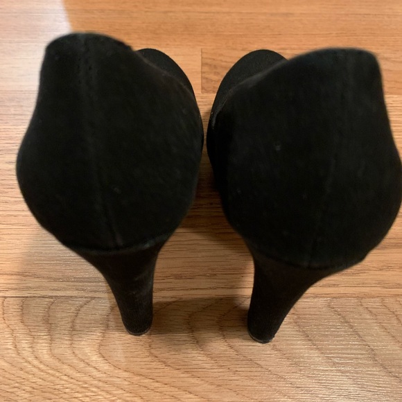 Call It Spring Black Faux Suede Platform Heels - Picture 3 of 11